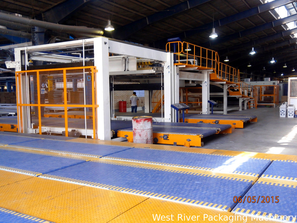 Fully Automatic PLC Double Layers Cardboard Stacker Stacking Machine