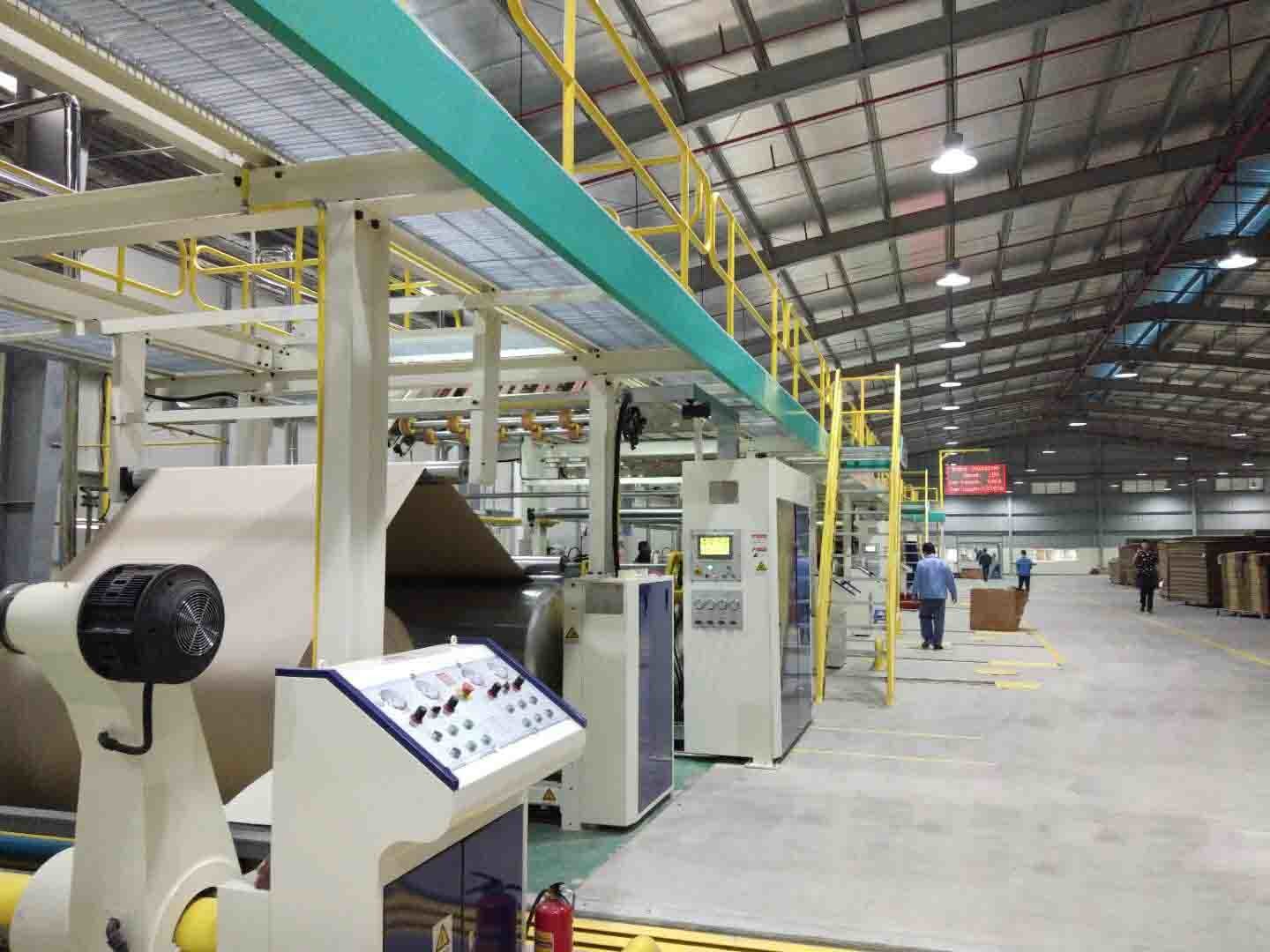 3Ply 5Ply Corrugated cardboard production line C B E Flutes width 2500mm Speed 250M/min Carton