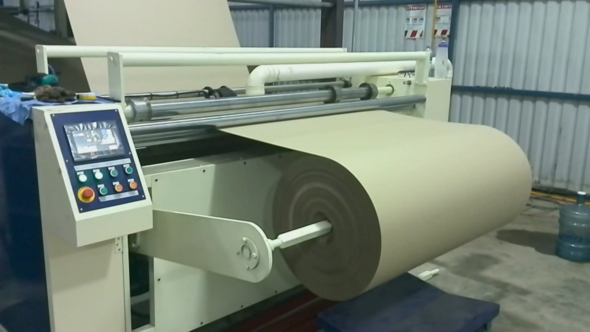 Automatic Rewinder Single Face Cardboard Rewinding Machine Corrugated 2Ply Paper Roll Rolling