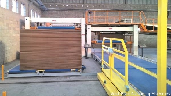 Fully Automatic PLC Double Layers Cardboard Down Stacker Stacking Machine Servo Contorl