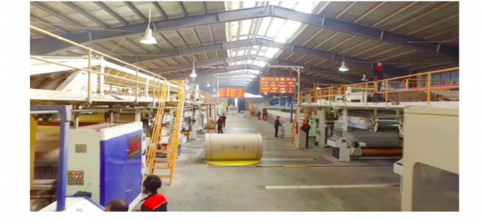 3/5/7ply Corrugated Cardboard Production Line Intelligent Temperature Control Speed 300M/min Width2200 C B E F Fluts