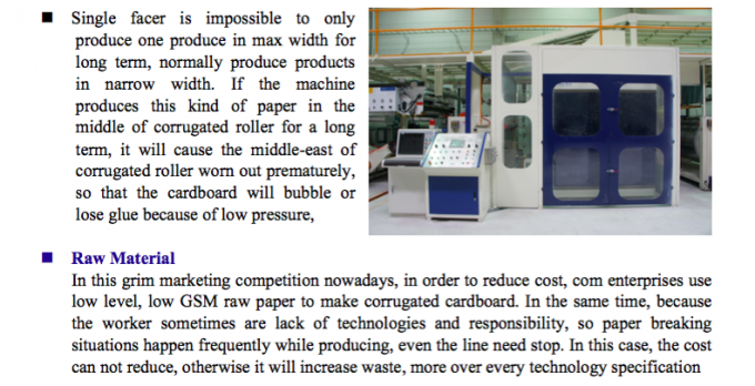 3/5/7ply Corrugated Cardboard Production Line Intelligent Temperature Control Speed 300M/min Width2200 C B E F Fluts