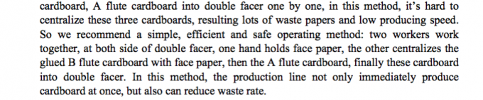 3/5/7ply Corrugated Cardboard Production Line Intelligent Temperature Control Speed 300M/min Width2200 C B E F Fluts