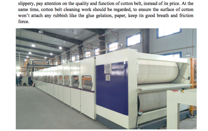 3/5/7ply Corrugated Cardboard Production Line Intelligent Temperature Control Speed 300M/min Width2200 C B E F Fluts