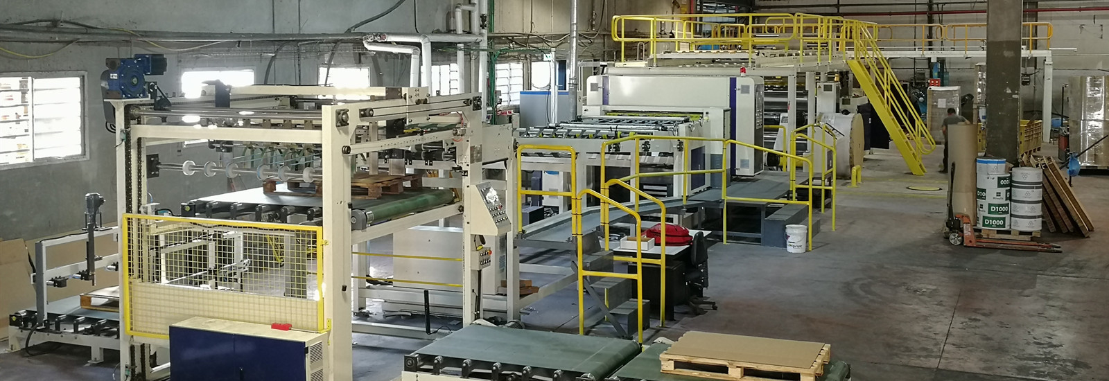quality 2Ply Corrugated Single Face Production Line factory