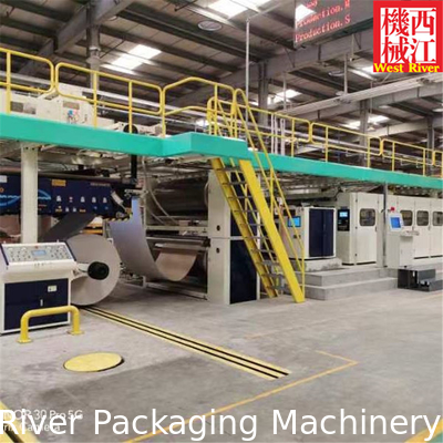 Stacker Swing Or Down Stacker Option 2Ply Corrugated Single Face Production Line