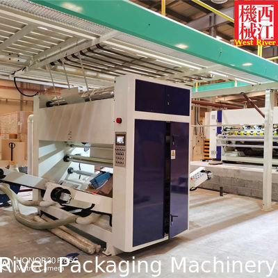 Automatic Rewinder - Single Face Cardboard Rewinding Machine - Corrugated 2Ply Paper Roll Rolling