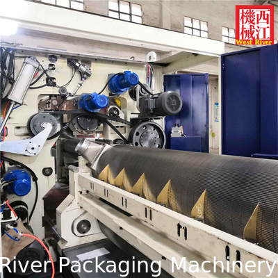 Vertical Cassette Single Facer Machine | 15 mins Change Flutes | Fully Auto Control | 2Ply Corrugator