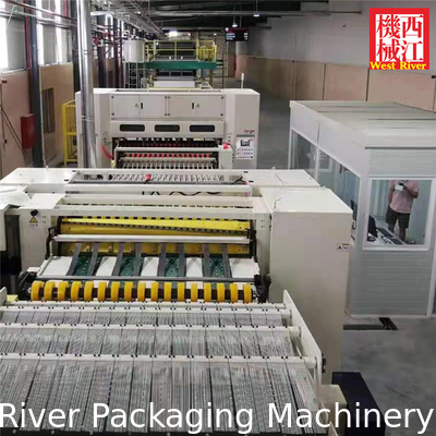 Single Layer NC servo CUT OFF Machine For Corrugated Cardboard  Line