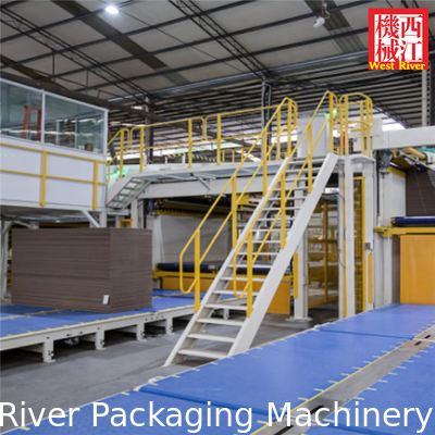 3 5 7 Ply Flute Corrugated Cardboard Carton Box Making Machine Production Line for Package