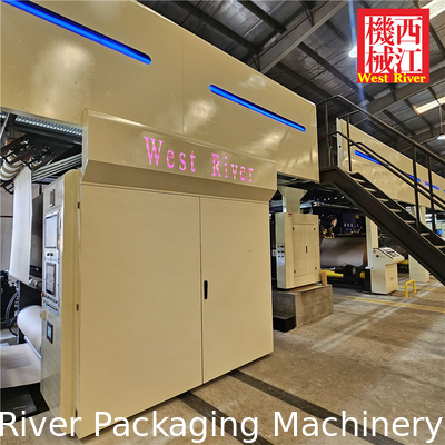 Exported to Korea Fully Automatic 5 ply Corrugated Cardboard Package Production Line Complete Corrugators