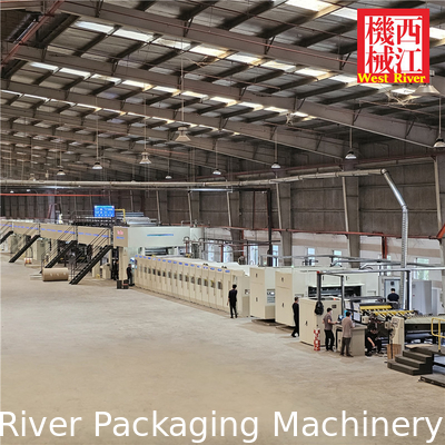 fully automatic 3 ply Corrugated cardboard production line
