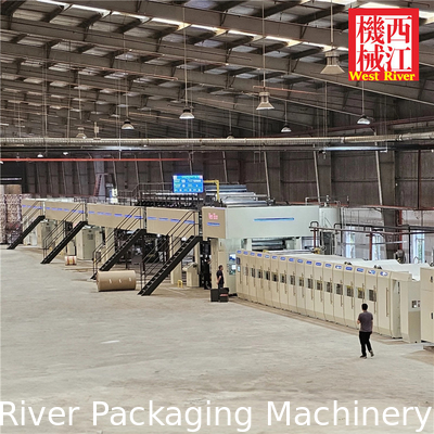 High Speed Corrugated Carton Box Package Making Machine Production Line