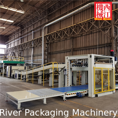 B,E,F Flute 2 ply Corrugated single face AUTO production line Export for seafood package