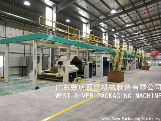 Samsung TV Package 5Ply Corrugated Cardboard Production Line Energy Saving Type