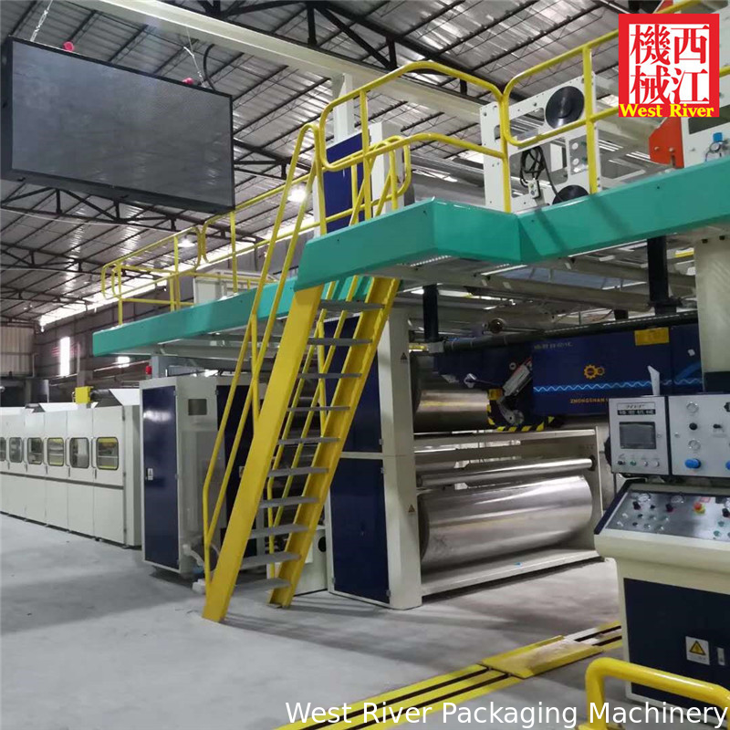 Automatic 5 Ply Complete Corrugation Cardboard Making Machine ERP SYSTEM High Quality
