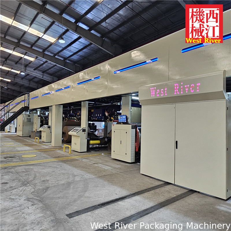 1/2/3 Layer Span Bridge, Automatic Tension Control, Cardboard Alignment and Web Guiding System