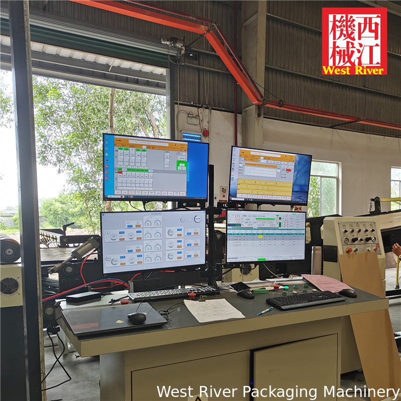 High Speed Corrugated Carton Box Package Making Machine Production Line