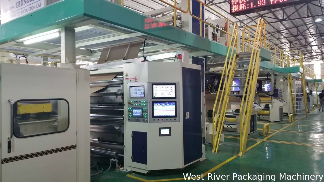 Automatic 5Ply Corrugated cardboard production line