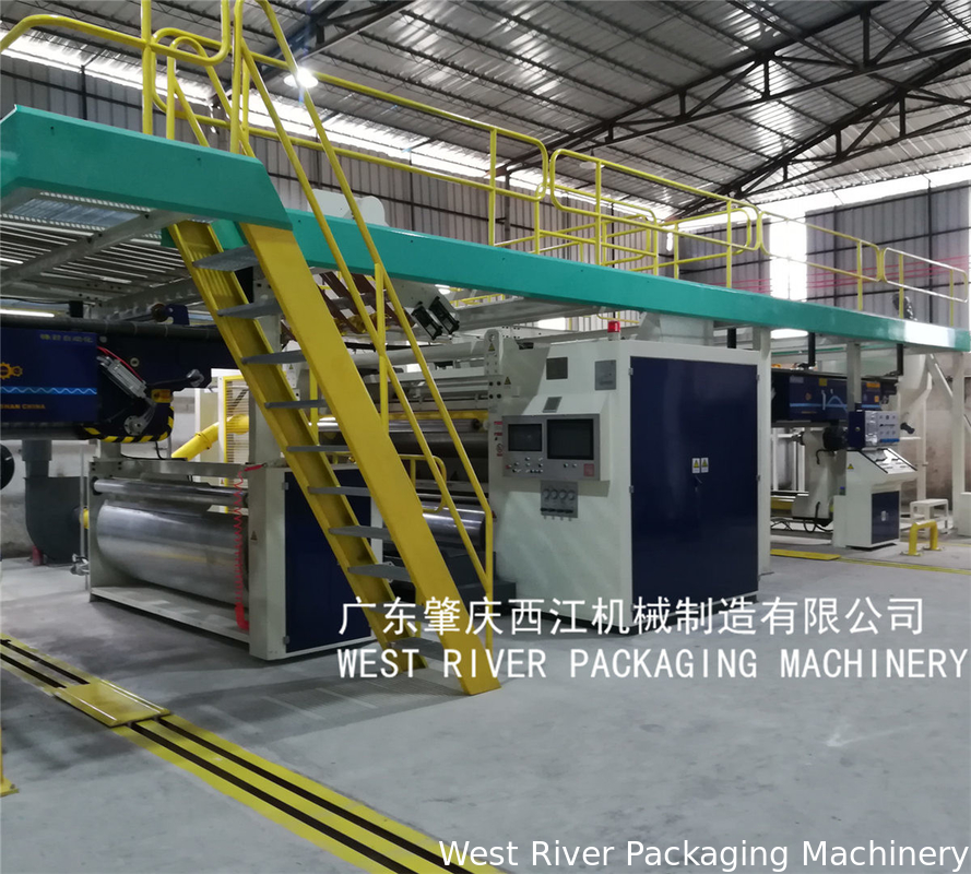 Economy Auto 5 Ply Corrugated cardboard production line Wet End and Dry End