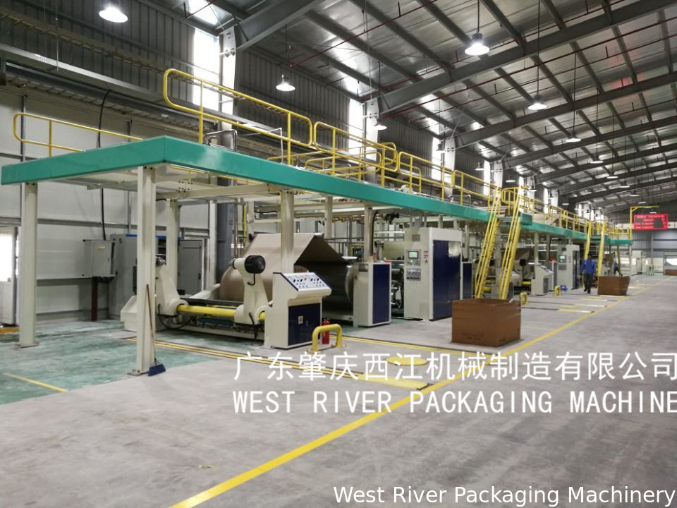 Samsung TV Package 5Ply Corrugated Cardboard Production Line Energy Saving Type