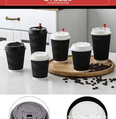 Corrugated 2Ply Coffee/Tea Cup Cover Manufacturing Equipment S Flutes Single Face Cardboard